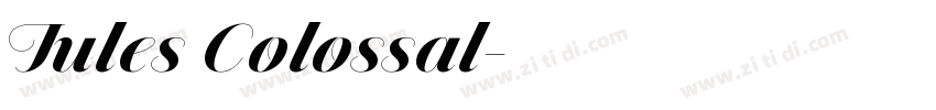 Jules Colossal字体转换